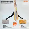 VEVOR Set di amache per yoga aereo 5 x 2,8 m, Golden Aerial Anteprima dell’immagine prodotto 2