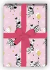 Rosa Kinder Geschenkpapier mit Zebras und Ballons - G12343, Produktbild-Vorschau 1