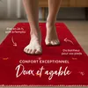 carpetfine Tapis de laine Gabbeh Uni couloir Rouge 60x180 Voir les images du produit 4