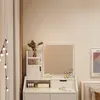Tavolo da toeletta con specchio per il trucco bianco grande Anteprima dell’immagine prodotto 2