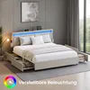 VASAGLE Polsterbett mit LED und 7-Zonen Produktbild-Vorschau 2