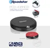 A product advertisement for a portable CD player, showing the product in black and red, along with its accessories and features. Produktbild-Vorschau