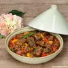 Tajine Steingut hellgrün Schale mit Deckel Ofenform Produktbild-Vorschau 3