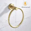 Handtuchring Edelstahl Gold, 1 Stk, Rund Wandmontiert, Für Produktbild-Vorschau 2
