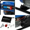 A collage of images showing different parts and accessories of a generator. Produktbild-Vorschau