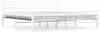 vidaXL Bettgestell Weiß Metall 200×200 cm Produktbild-Vorschau 1