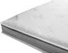 A close-up view of a white mattress. Produktbild-Vorschau