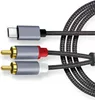 INF USB-C na 2x RCA stereo audio kábel Šedá Náhľad obrázku produktu 2