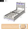 Fortuna Lai Polsterbett 90x200cm mit USB, Jugendbett Produktbild-Vorschau 3