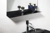 Zrcadlo s poličkou 50x75cm, bez CU, černé matné Náhled obrázku produktu 4