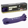 A purple resistance loop band and its packaging are shown against a white background. Produktbild-Vorschau