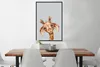 MuchoWow® Gerahmtes Poster Giraffe - Grau - Porträt 60x90 Produktbild-Vorschau 2