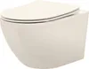 A wall-mounted toilet with a closed lid, shown from a side-front angle against a white background. Náhled obrázku produktu