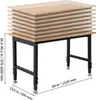 VEVOR pracovný stôl, 680 kg, dielenský stôl 122x60 cm veľká Náhľad obrázku produktu 8