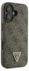 GUESS Case iPhone 16 Strass Triangle Logo Hülle Cover braun Produktbild-Vorschau 4