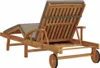 vidaXL Sonnenliege Taupe 200 x 67 x 84 cm Massivholz Akazie Produktbild-Vorschau 6