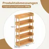 Étagère d'angle COSTWAY à 4 niveaux, bibliothèque Voir les images du produit 3
