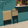 VOUNOT® Metall Bistroset 3-teilig, klappbarer Bistrotisch Produktbild-Vorschau 7