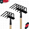 KOTARBAU® Gartenhacke 6-Zinkige mit Holzstiel 120 cm Hacke Produktbild-Vorschau 7