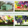 Outsunny Serre Tunnel de Jardin 10,5 m² dim. 3,5L x 3l x 2H Voir les images du produit 7