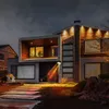 A modern house at night with outdoor lighting. Náhled obrázku produktu