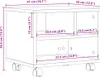 vidaXL Stojan na tiskárnu s kolečky, kouřový dub 41x32x34,5 Náhled obrázku produktu 8
