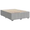 Boxspringbett mit Matratze Hellgrau 140x190 cm Stoff Produktbild-Vorschau 8