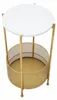 Runder weißer und goldener TABLE BASKET Tisch Produktbild-Vorschau 3