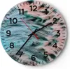 Wanduhr - Rund - Glasuhr - Federn Federn Vogel - 30x30cm - Produktbild-Vorschau 1