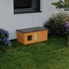 QLS Casetta per gatti in legno 86x47x37cm con anticamera Anteprima dell’immagine prodotto 11