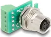 Delock - Netzwerkadapter - M12-A 4-polig (W) zu 5-poliger Produktbild-Vorschau 1