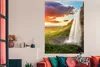 MuchoWow® Poster Wasserfall - Felsen - Sonnenuntergang - Produktbild-Vorschau 3