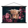 MuchoWow® Textilposter Kuh - Schottischer Highlander - Produktbild-Vorschau 1