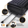 Close-up view of a black suitcase with highlighted features. Produktbild-Vorschau