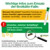 Marketing image for a pest control product, featuring text and graphics. Produktbild-Vorschau