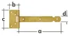 Cerniera per cancello 200x30x2,0mm ZBL200 Anteprima dell’immagine prodotto 4