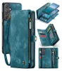 Caseme Samsung Hülle mit Zipper 2in1 Samsung A57 5G-Blau Produktbild-Vorschau 1