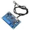 A blue circuit board with a temperature sensor attached. Voir les images du produit