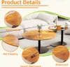 WISFOR 2er Set Couchtisch, Satztisch aus Holz und Glas, Produktbild-Vorschau 9