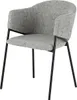 riess-ambiente Design Stuhl NOBLESSE grau Chenille Produktbild-Vorschau 10