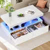 ProximaX LED Couchtisch, Wohnzimmertisch mit Regal, Produktbild-Vorschau 6