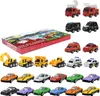 A collection of toy cars and a Christmas advent calendar box. Produktbild-Vorschau