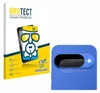 A product packaging for a screen protector and a close-up of a phone camera lens with a screen protector applied. Produktbild-Vorschau