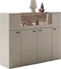 Highboard 150 cm in grau mit Eiche inkl. Beleuchtung Produktbild-Vorschau 3