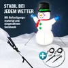 MONZANA® Aufblasbarer Schneemann XL 120cm LED Beleuchtet Produktbild-Vorschau 5