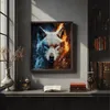Malen nach Zahlen Erwachsene Tiere Wolf Elemente 50x40 - 31 Produktbild-Vorschau 3