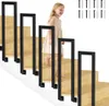 Ikodm 85cm U-Form Treppengeländer Schwarz Ovalrohr Handlauf Produktbild-Vorschau 6