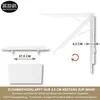 Wandklapptisch 80x50 cm Weiß – Klapptisch, Schreibtisch, Produktbild-Vorschau 6