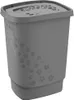Rotho Blumen Wäschesammler 44,7x34,7x60,5 55l Anthrazit Produktbild-Vorschau 1