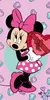 Disney Minnie Mouse osuška do sprchy plážová osuška ružová Náhľad obrázku produktu 1